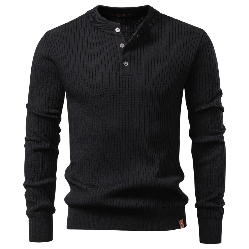 Stefano | Henley Sweater