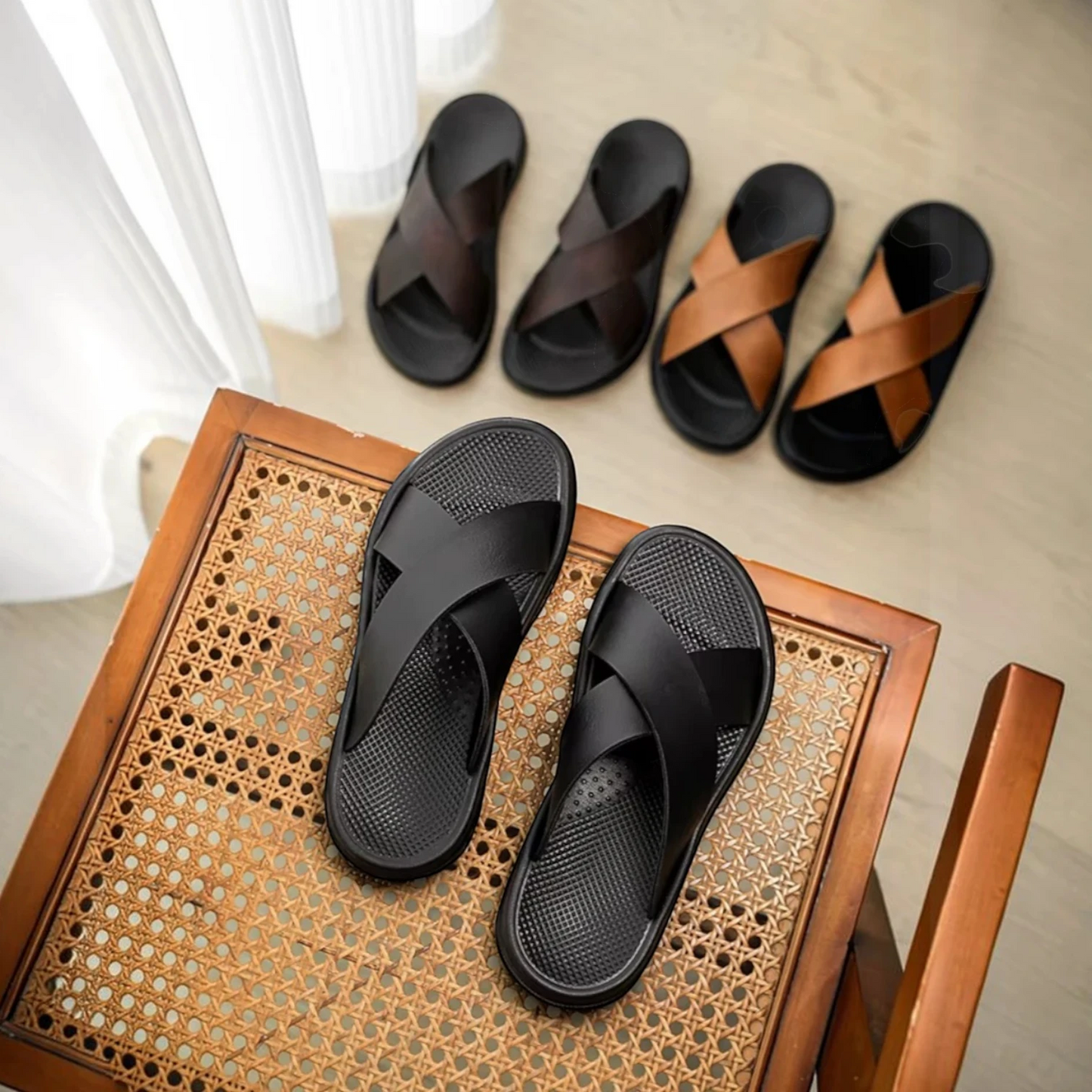CAPRI | Cross Strap Sandals
